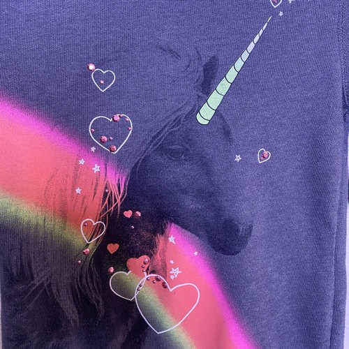 Kohls So Gray Unicorn Sweatshirt XS/S 7/8 - Picture 2 of 6