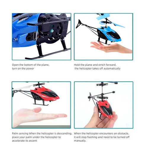 Mini Drone RC Recargable Control Remoto Seguro Resistente a Caídas RC Helicópteros Drone - Imagen 6 de 27