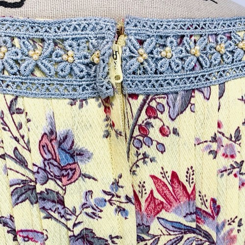 Maxi Vestido Vintage Sarah Elizabeth Mujer Talla 12 Plisado Floral Cottagecore - Imagen 9 de 17