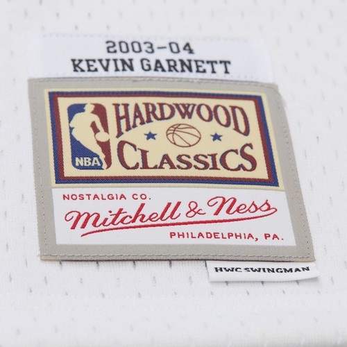 Para hombres-Mitchell & Ness Kevin Garnett Blanco Minnesota Timberwolves Madera Dura - Imagen 6 de 7
