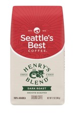 3 Bags Of Seattle’S Best Coffee Henry’s Blend Dark Roast Ground Coffee Henry