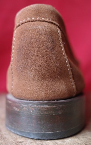 BUFFALO CREEK PLAIN~ FRONT APRON~ TOE SUEDE BROWN MENS LOAFER UK SIZE 10 - Picture 11 of 24