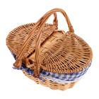  Kids Picnic Basket: Child-Sized Wicker Hamper for Pretend Play Accessories -