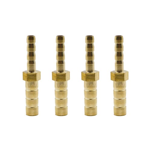 4PCS Brass Hose Brab 1/4" to 1/8" Brass Hose Barb Reducer Fitting Barbed Redu...