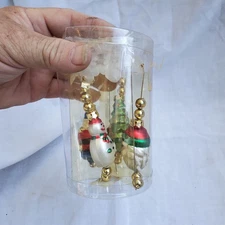 Dept 56 #97006 2 Sets of 4 Mercury Glass Christmas Decorative Bobeche Danglys 