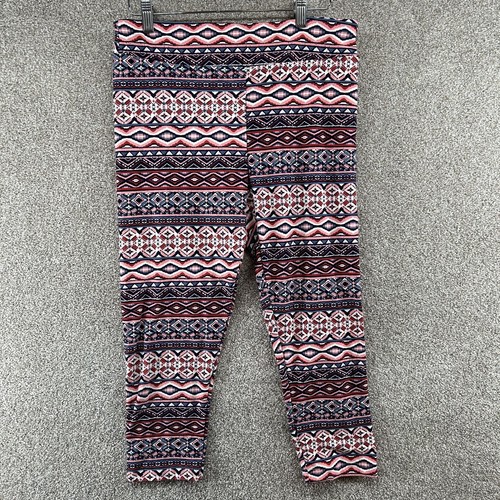 Time and Tru Women's Leggings Size Large Multicolor Elastic Waist Pull On