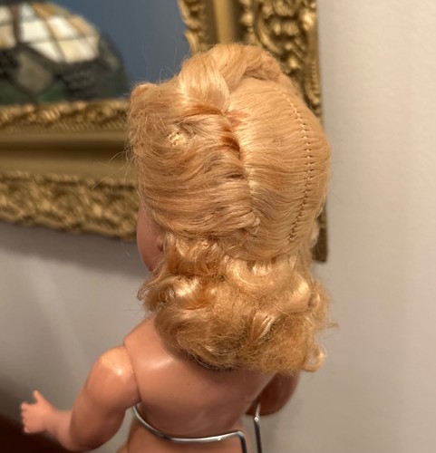 Muñeca Madame Alexander, Cenicienta, años 50 plástico duro, 15" sin vestir - Imagen 8 de 14