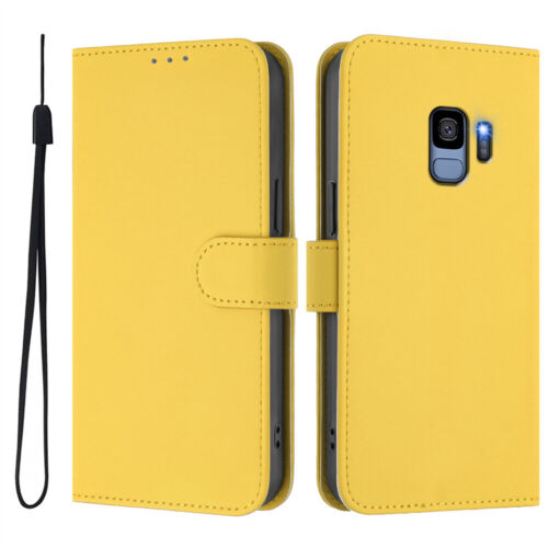 For Samsung S20 Plus S10 S9 S8 S7 Candy Color PU Leather Wallet Case Phone Cover - Picture 23 of 30