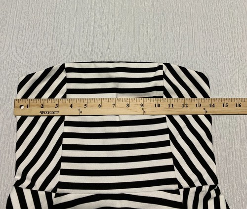 Express trägerloses Kleid Damengröße 4 schwarz-weiß horizontal gestreift " - Bild 6 von 8