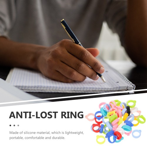 50 Pcs -loss Silicone Ring Hanging Ropes Rings Lost Man Lanyard - Photo 8 sur 12