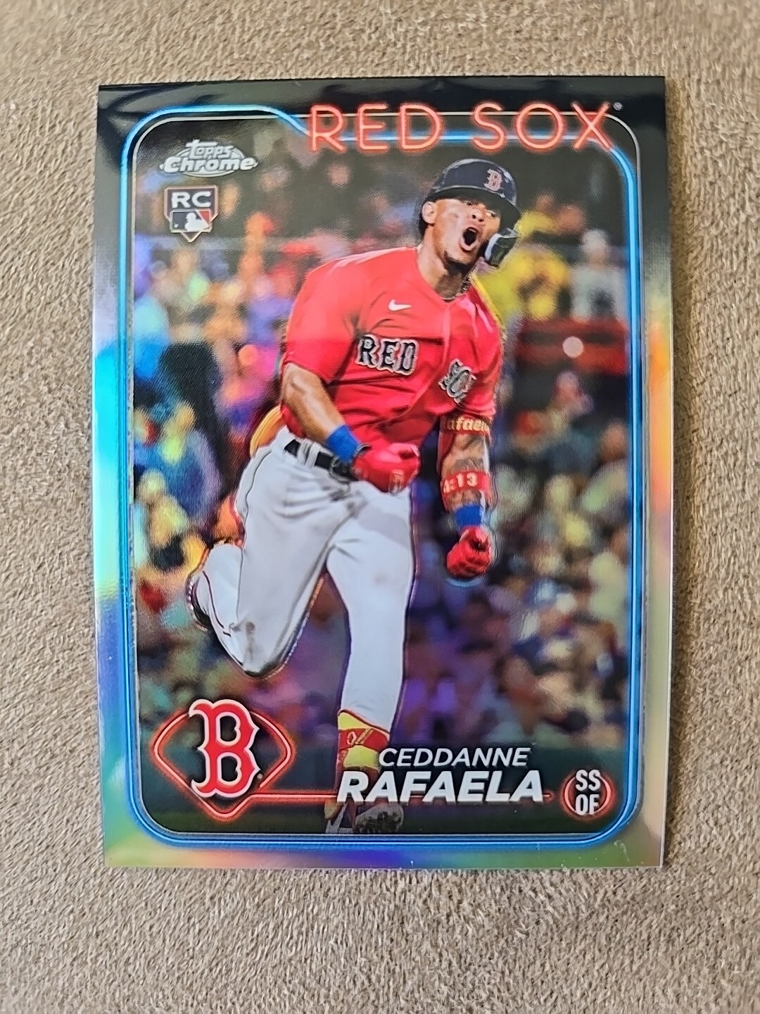 2024 Topps Chrome Ceddanne Rafaela #118 RC Refractor RED SOX