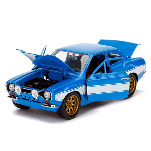 Jada Ford Escort MK1 Fast & Furious Brian’s Diecast Model Car Blue 1:24 99572 - Bild 5 von 6