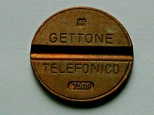 7509 IPM Italy GETTONE TELEFONICO Italian pay telephone token - September 1975