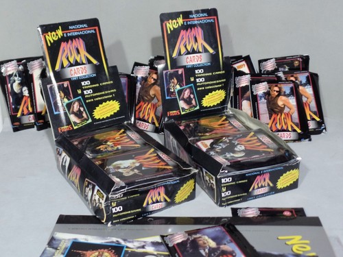 Rockkarten 2 Boxen: 100 Packungen (300 T. Karten - 300 Sticker) plus 1 Album - 1 Ordner. - Bild 8 von 18