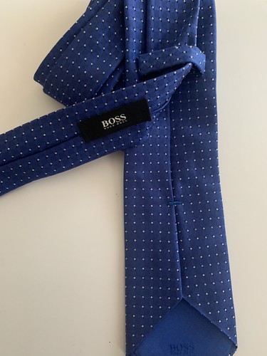 Hugo Boss,  cravatta in seta azzurro. Vintage. - Imagen 1 de 5