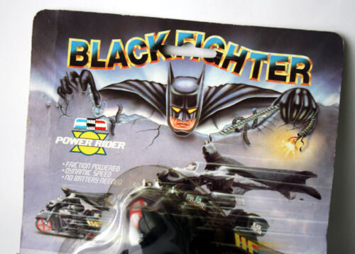 RARO GLOBO DE MOTOCICLETA DE FRICCIÓN BATMAN DE FRICCIÓN NEGRA DE COLECCIÓN DE LOS 80 ¡NUEVO DE LOTE ANTIGUO! - Imagen 2 de 9