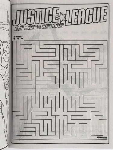 3pc Justice League & Avengers Jumbo Coloring & Activity Books & Crayon Kids Boys - Picture 10 of 12