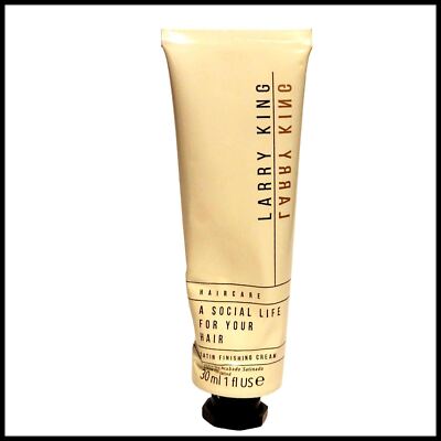 Larry King A Social Life For Your Hair Satin Finishing Cream 1oz Travel Size New