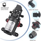12V 130PSI High Pressure Diaphragm Self Priming Water Pump Caravan 6L/Min Wash