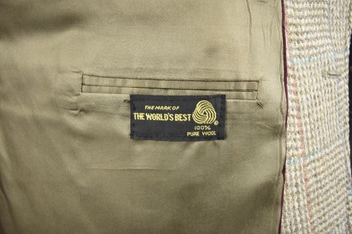 1976-1994 Evan Picone Brown Checked 100% Wool Two Button Sport Coat Size: 40R - Picture 9 of 11