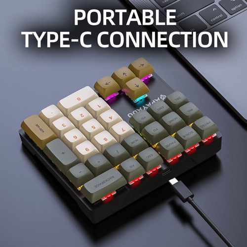 Wired Mechanical 33-Keegie-Tastatur mit mehrfarbigen Lichtern externe Tasta~J~ - Bild 10 von 16