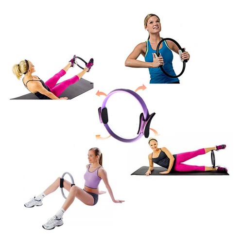 Dual Grip Pilates Ring Magic Circle Body Sport Fitness Weight Exercise Yoga Tool - Picture 7 of 17