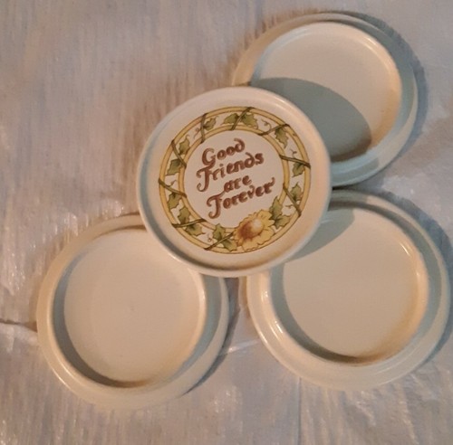 Set Of 4 Ceramic Coasters With Sayings - Picture 6 of 7