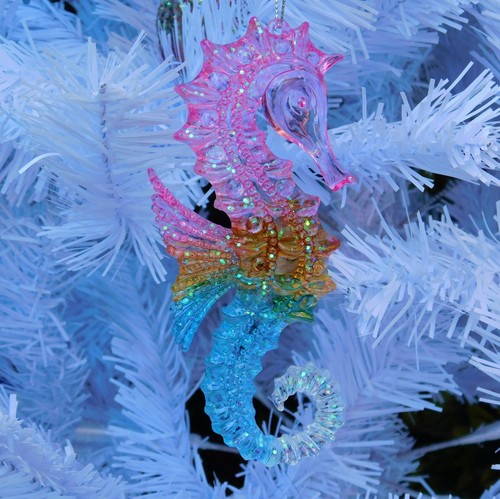 Christmas Tree Hanging Decorations Under The Sea Creatures Ocean Life Blue Green - Picture 16 of 69