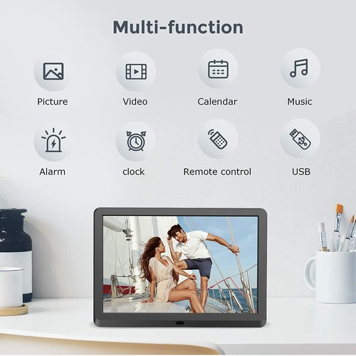 Digital Photo Frame 10 Inch with 1920x1080 IPS Screen,Support Image Preview and - Picture 5 of 8