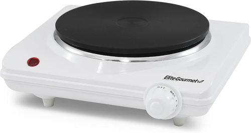 Elite Gourmet ESB-301F Countertop Single Cast Iron Burner, 1000 Watts Electric H - Picture 12 of 12