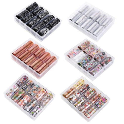 AkakaUS - Colorful Christmas Nail Foil Transfer Sticker Tips Foil DIY Decoration - Picture 6 of 7