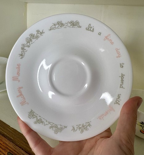 Corning USA Mickey Minnie Mouse Teacup And Saucer Set Pyrex - Picture 6 of 8