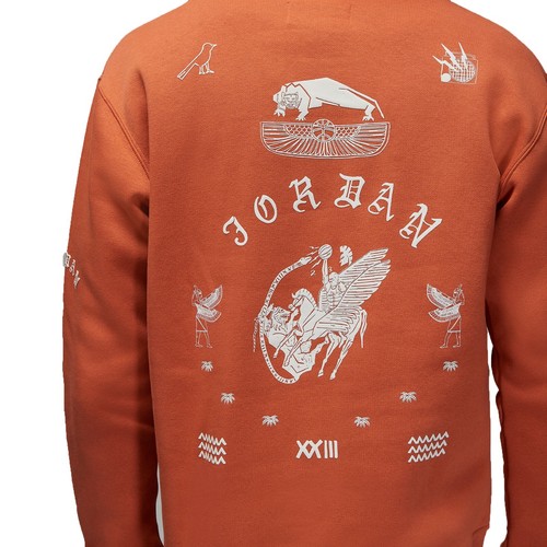 Nike Jordan Artist Series by Umar Rashid DX9706-812 Men's Fleece Pullover Hoodie - Picture 8 of 11