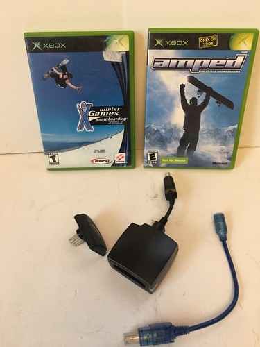 Amped: Freestyle Snowboarding 2003/ Winter Games 2002 Xbox + Wires - Picture 1 of 9
