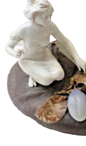 Art Nouveau Nude Butterfly Vase TEPLITZ BLOCH Center Bowl Plums WAHLISS DUX - Picture 5 of 21