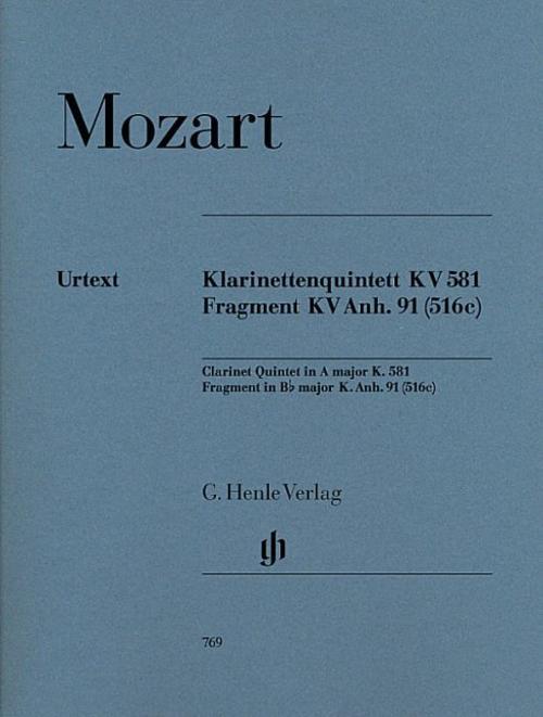 Thumbnail - Mozart, Wolfgang Amadeus - Klarinettenquintett A-dur Kv 581 Und