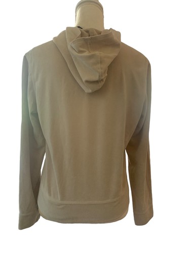 NY Jeans Hoodie Womens Small Tan Full Zipper Long Sl - Picture 4 of 7