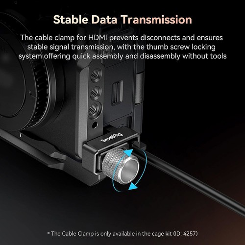 Gabbia fotocamera SmallRig ZV-E1 con impugnatura in silicone per fotocamera mirrorless Sony ZV-E1 - Foto 8 di 9