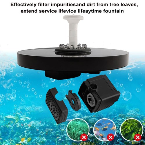 Solar Fountain Pump Bird Bath Pool Fountain with Colorful LED Lights for Garden - Picture 15 of 17