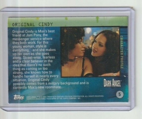 Dark Angel TV Show Trading Card #5 Valarie Rae Miller Original Cindy - Picture 2 of 2
