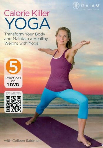 Yoga EXERCISE DVD - Colleen Saidman Calorie Killer Yoga – 5 Workouts - Afbeelding 1 van 2