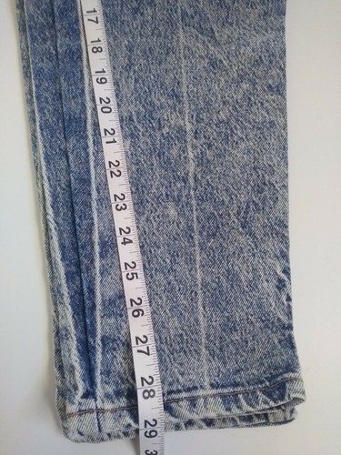 Vintage 80's REPUBLIC Acid Wash Jeans Size Jr 13/14 High Waisted Mom Tapered Leg - Picture 9 of 11