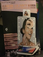 Vivitar Vlogging LED Vanity Mirror With Bluetooth Speaker And Wireless Charging