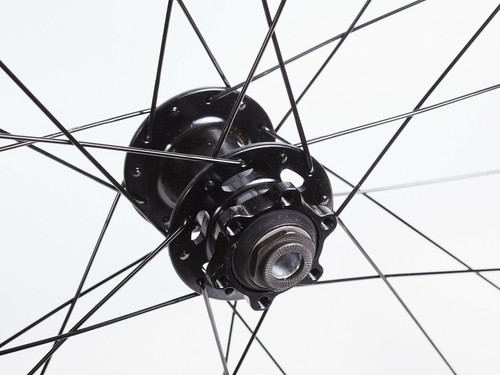 Oval 327CX 700c Disc Rear Wheel 8-11 spd Oval Hub & Rim 142 x 12mm TA 24h R25 - Picture 2 of 5