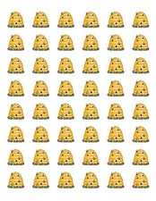 48 BEE HIVE ENVELOPE SEALS LABELS STICKERS 1.2" ROUND