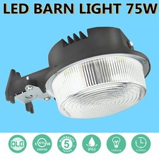 DUSK TO DAWN LED BARN LIGHT W/ Photocell 5500K Outdoor Floodlight Security Light