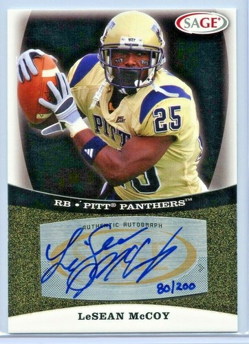 LeSean McCoy 2009 SAGE Hit GOLD Foil Parallel Autograph /200 Rookie 💎 Eagles 41
