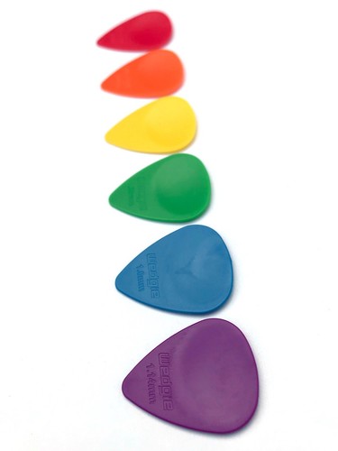 Wedgie Delrin EX Guitar Pick Sampler Pack | Thin, Medium, and Heavy | 6 pcs - Picture 4 of 4
