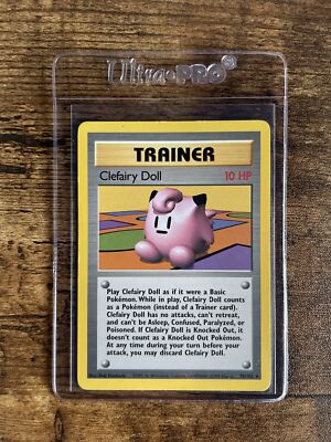 Details about Clefairy Doll Rare Trainer Card Base Set 70/102 VLP Details about Clefairy Doll Rare Trainer Card Base Set 70/102 VLP