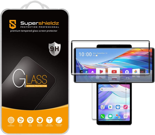 Supershieldz (2 Pack) Designed for LG Wing (2 Glass Main Screen and 2 PET Dual S - 第 10/12 張圖片